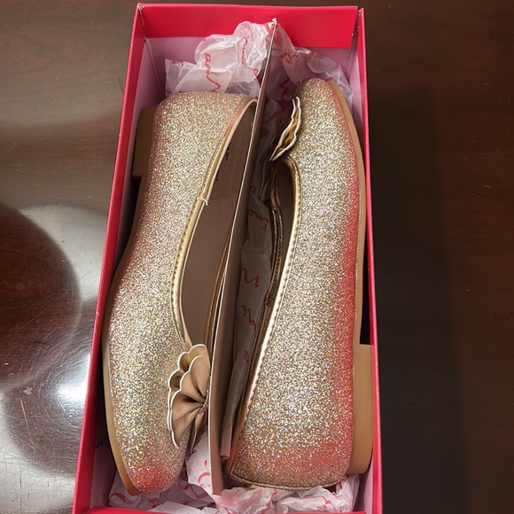 Nina rose gold ballet slipper with bow - Picture 4 of 4